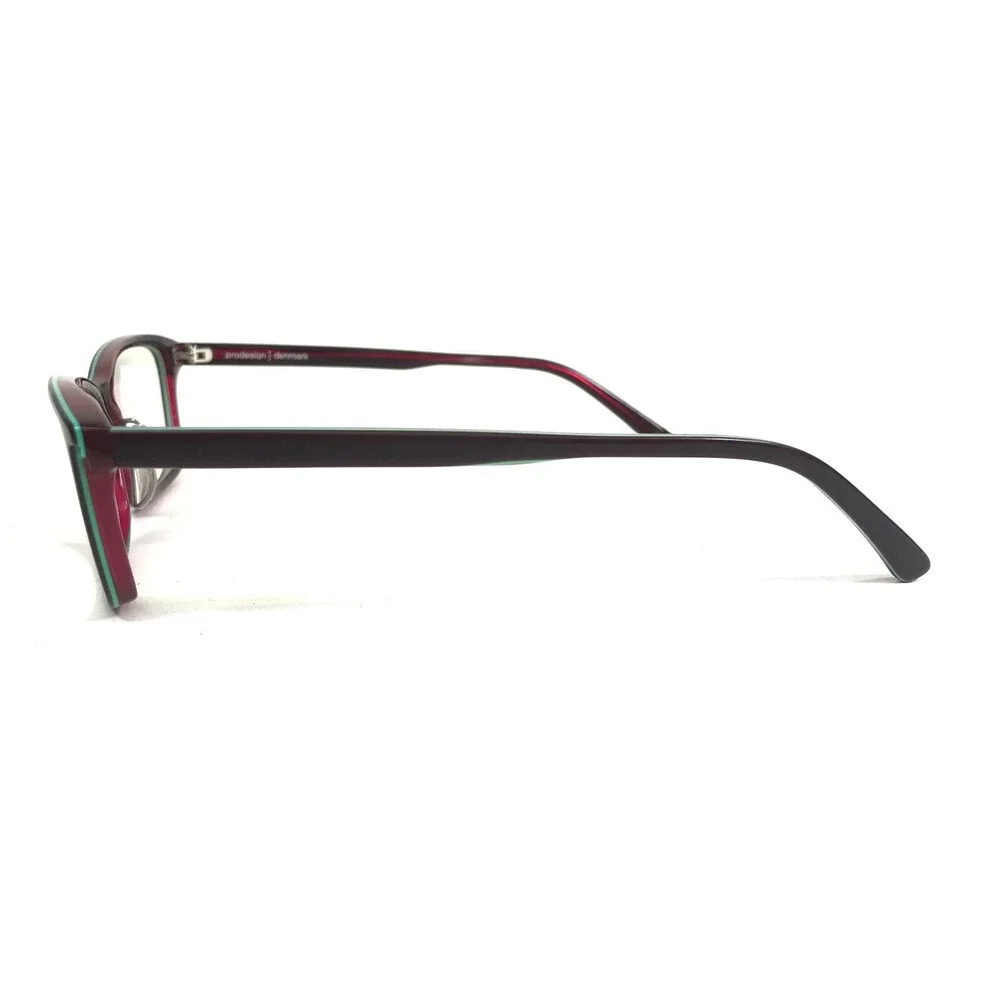 Prodesign Denmark Eyeglasses Frames c.3832 GI Blue Red Rectangular 55-15-140